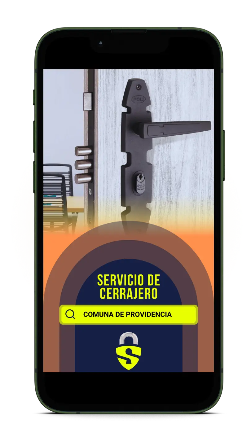 Instalación de cerradura de lujo en entrada principal en Providencia